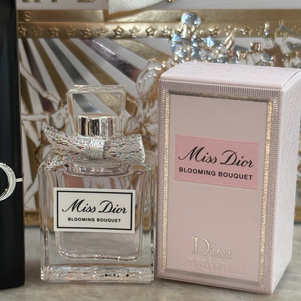 Dior gift set Rouge Dior lipstick 100 Nude Look Miss Dior Blooming Bouquet - Picture 7 of 9